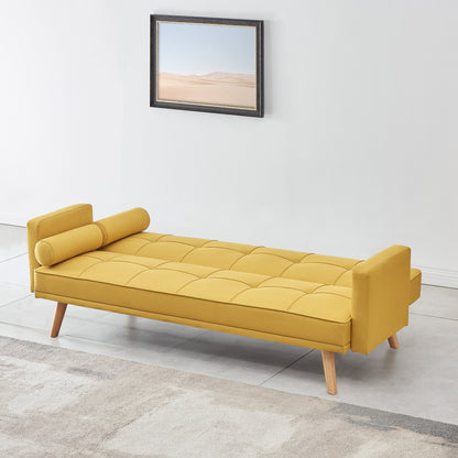 Sarnia V2 Mustard fabric Sofabed