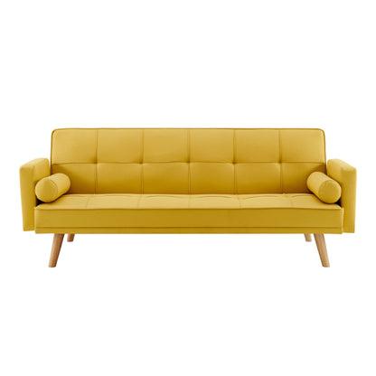 Sarnia V2 Mustard fabric Sofabed