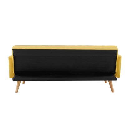 Sarnia V2 Mustard fabric Sofabed