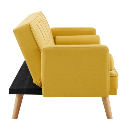 Sarnia V2 Mustard fabric Sofabed