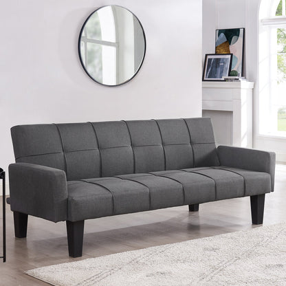 Levine Dark Grey Fabric 3 Seater Sofabed