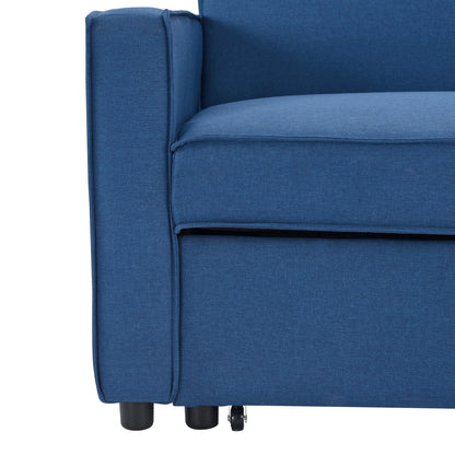 Hugo Blue 2 Seater Pull Out Sofabed