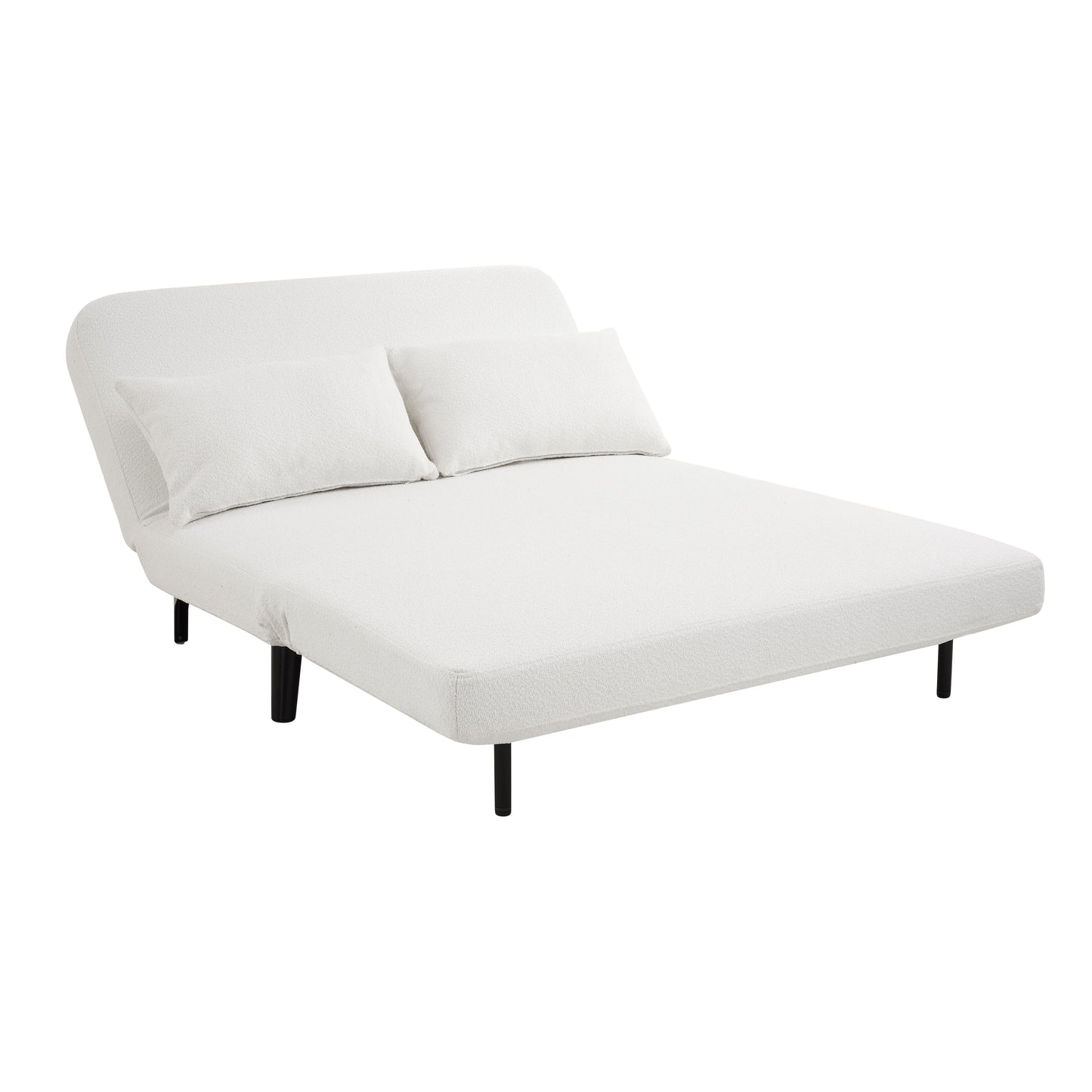 Lawson Sofa Bed, White Boucle