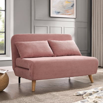 LawsonSofa Bed, Pink Cord