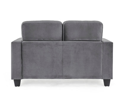 Dakota Grey Velvet 2 Seater Sofa