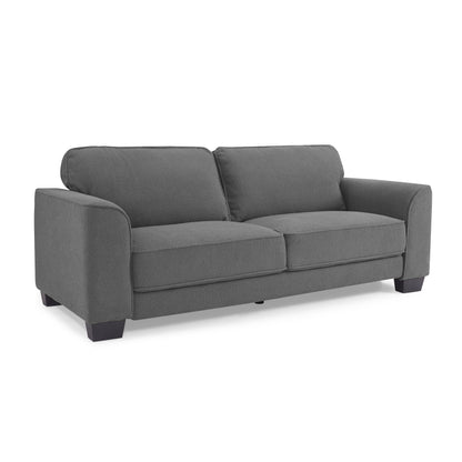 Jada Dark Grey Boucle Fabric 3 Seater Sofa