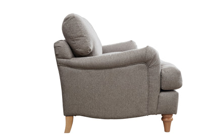 Cambridge 3 Seater Beige Linen Sofa