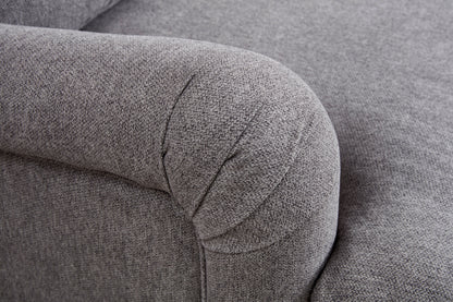 Cambridge 3 Seater Grey Linen Sofa