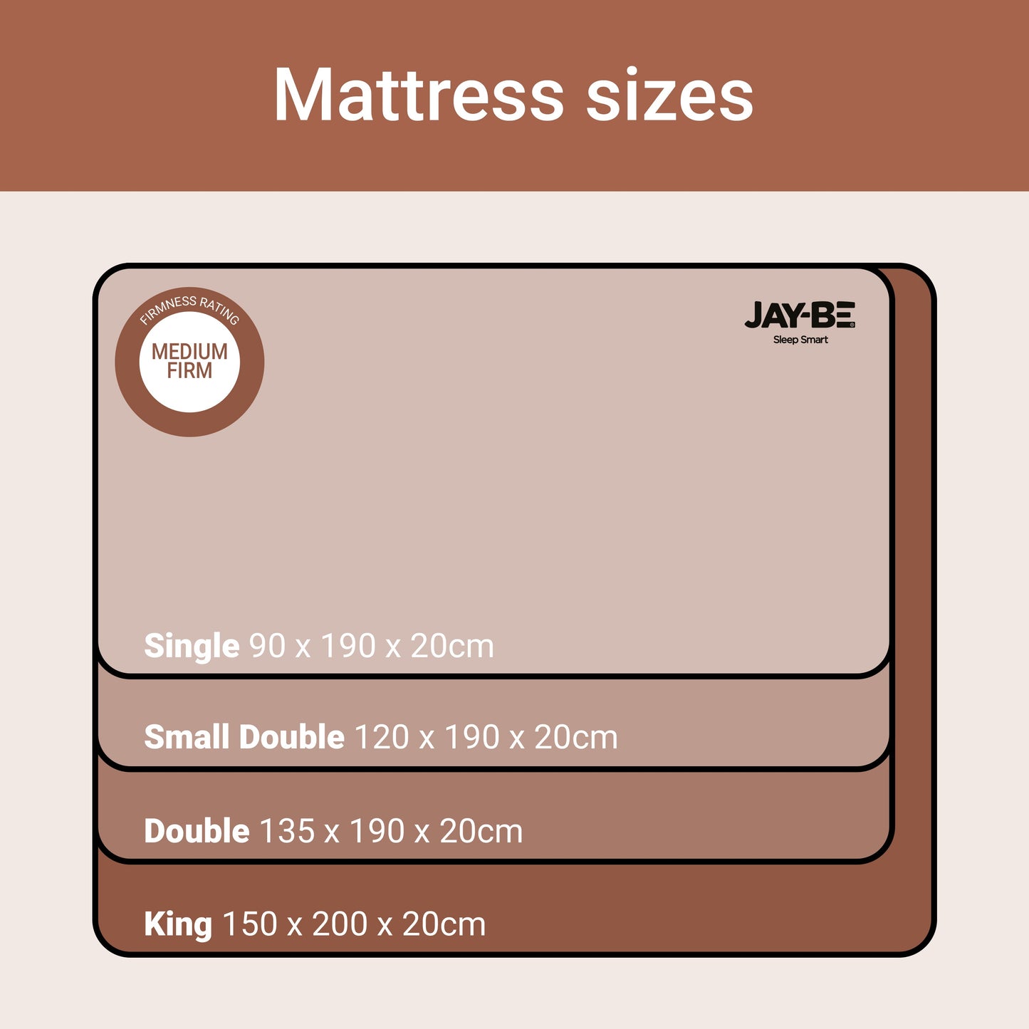 Jay-Be RYZE Memory Deep Quilted Mattress - King