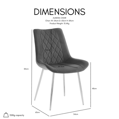 Lavina Silver Glass Table Dining Set with Dining Chairs