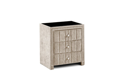 Amelia Bedside Locker Beige by Honey B