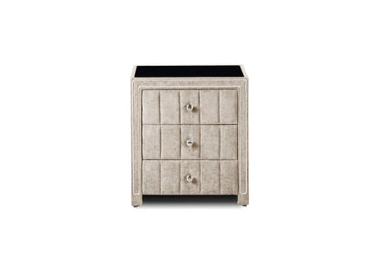 Amelia Bedside Locker Beige by Honey B