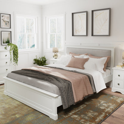 Bia White King Size Bed Frame