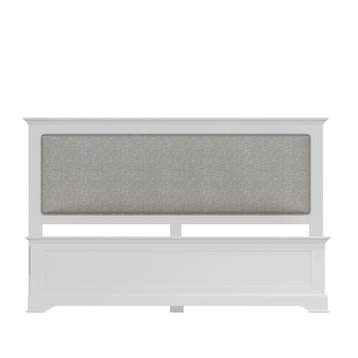 Bia White King Size Bed Frame