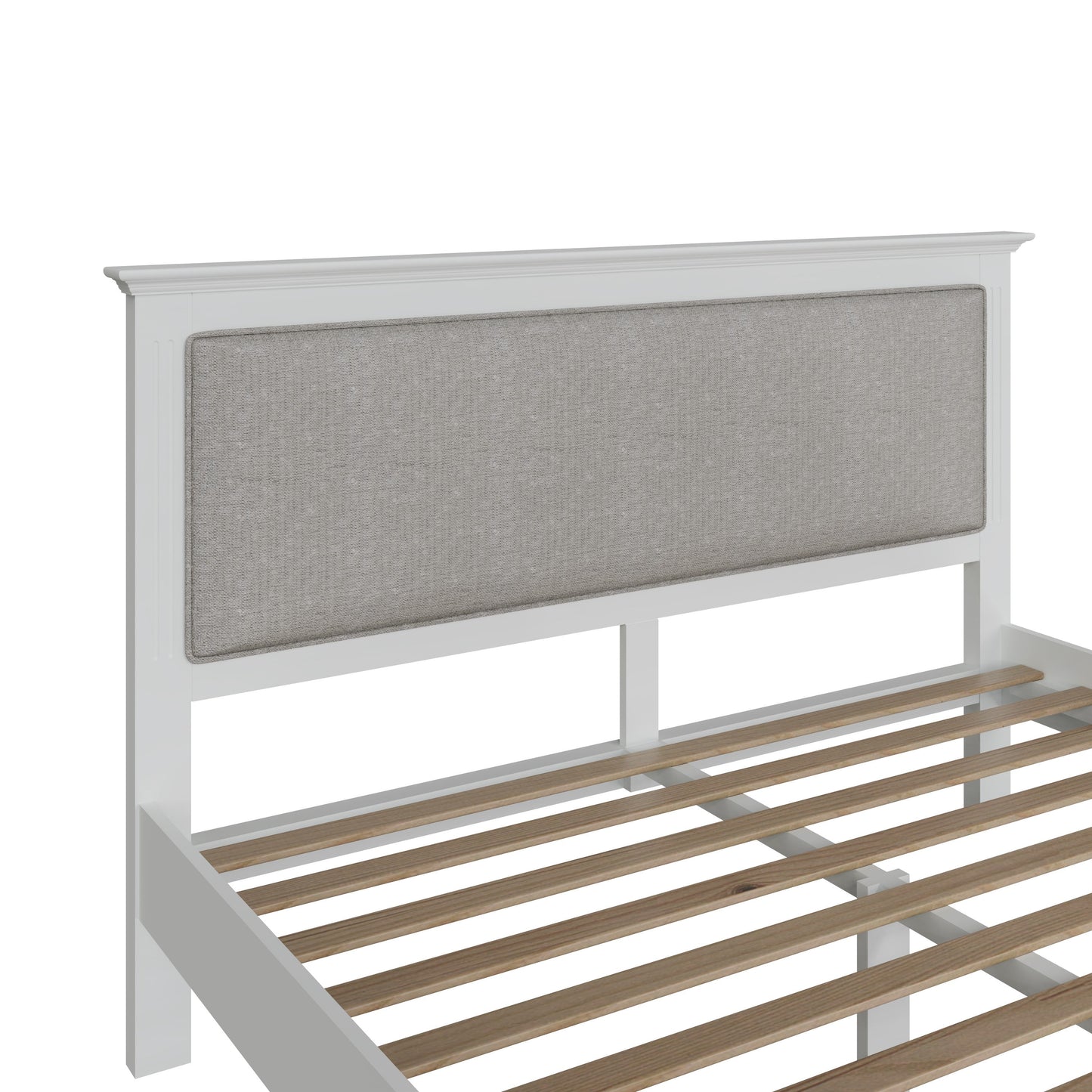 Bia White King Size Bed Frame