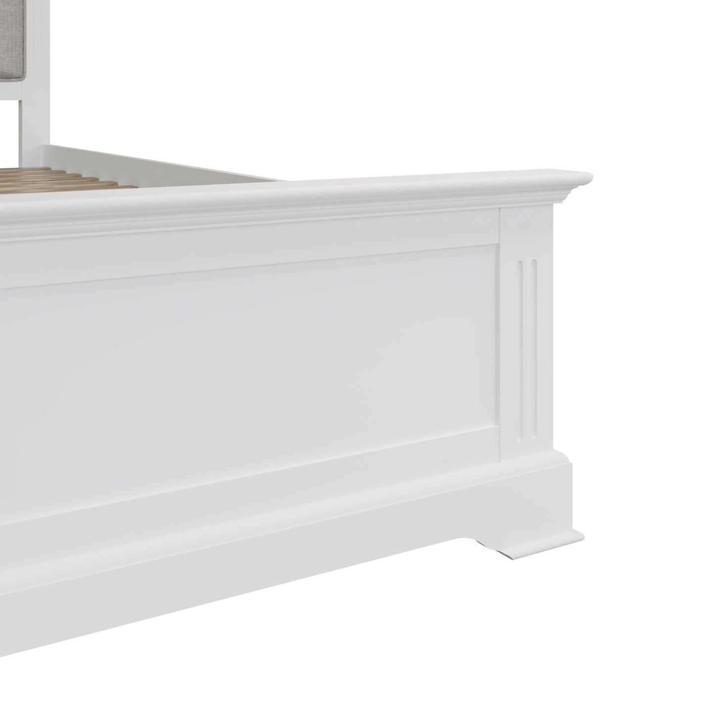 Bia White King Size Bed Frame
