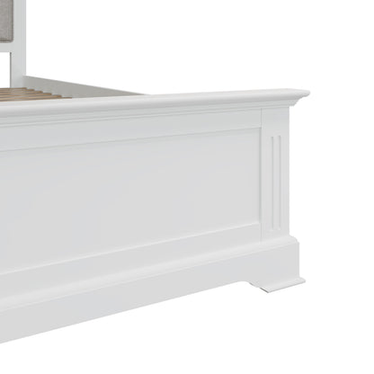 Bia White King Size Bed Frame