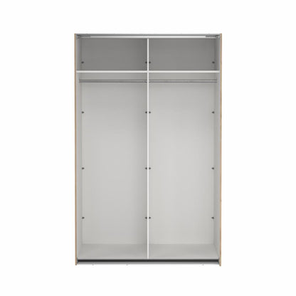 Bergamo Robe 2 Door Sliding Robe with NO Mirror - Jackson Hickory 140cm