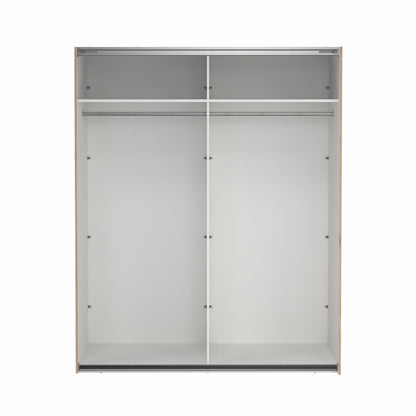 Bergamo Robe 2 Door Sliding Robe with NO Mirror - Jackson Hickory 180cm