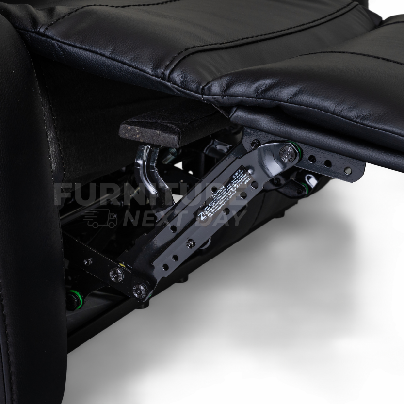 Barnhill 3+2 Leather Suite - Black