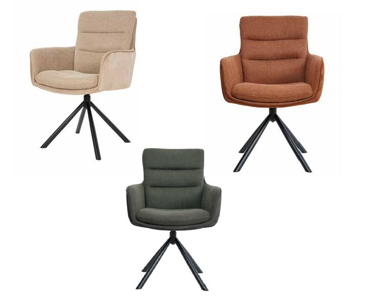 Carly Dining Chair Set Of 2 - Rust