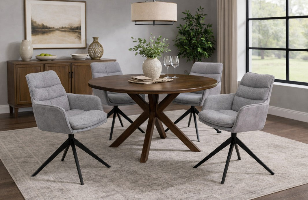 Carly Dining Chair Set Of 2 - Grey