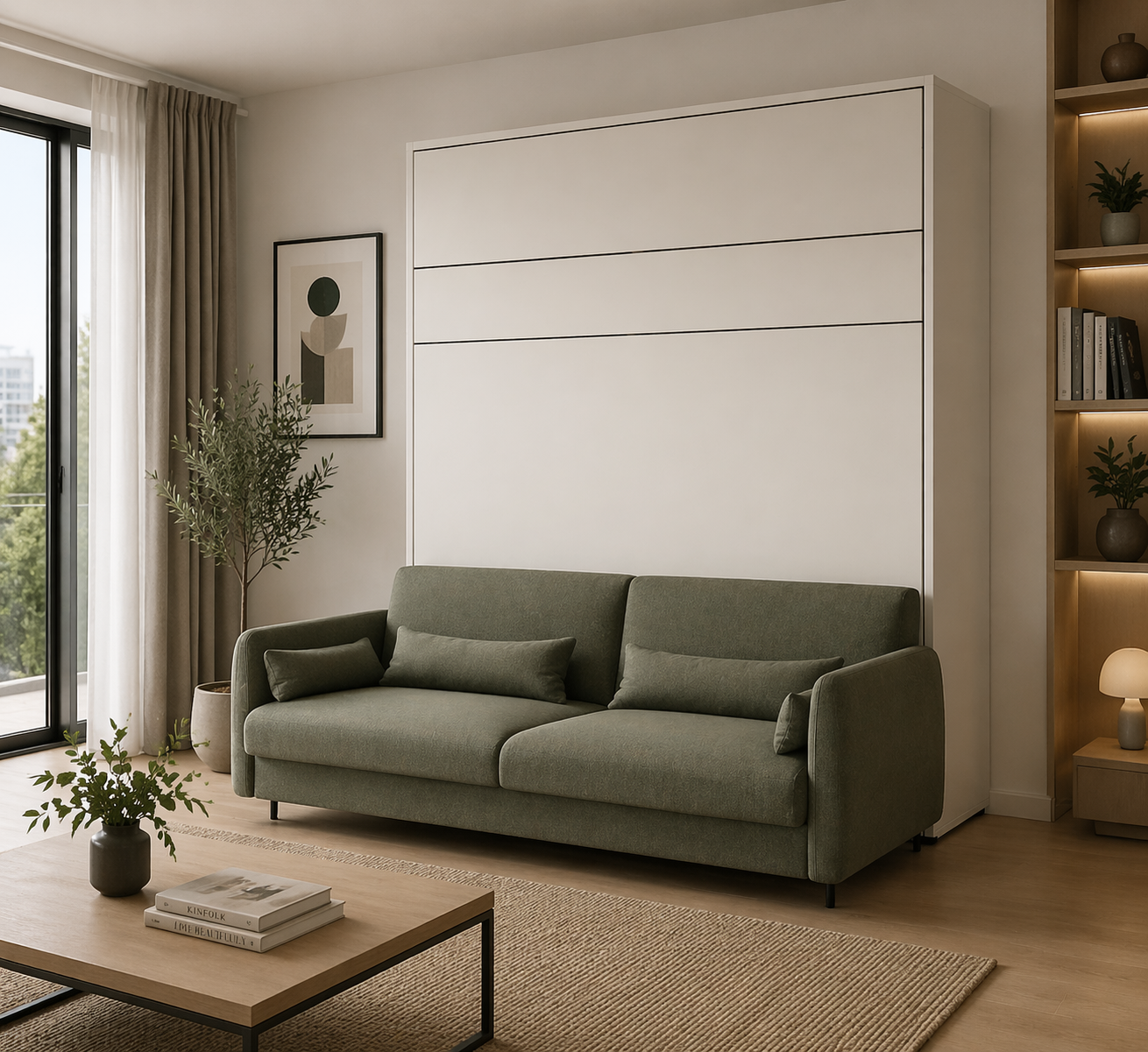 BC-35 Upholstered Sofa for BC-13 Vertical Wall Bed Concept 180 CM