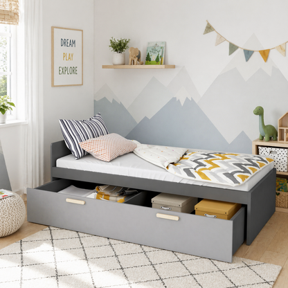 Pok Bed with Drawer PO-13 + PO-15
