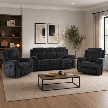 Lucy 3+1+1 Reclining Suite with Drop Down Table