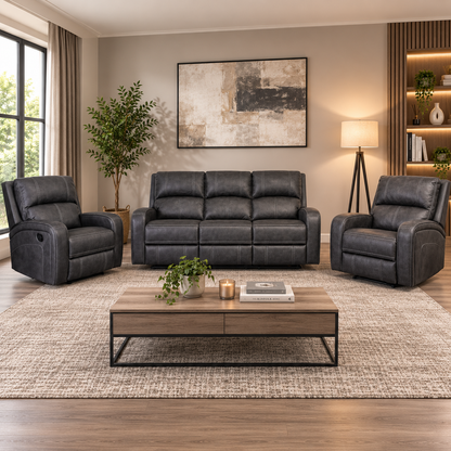 Ringswood 3+1+1 Manual Recliner - Grey