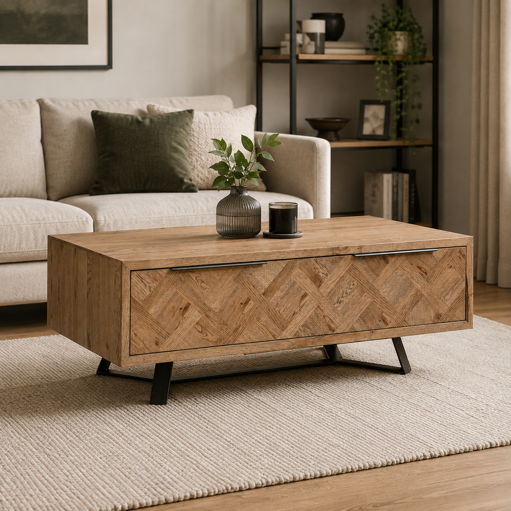 Iris Aged Grey Oak Coffee Table