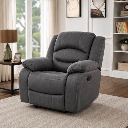 Annfield 1 Seater Manual Recliner Slate Navy