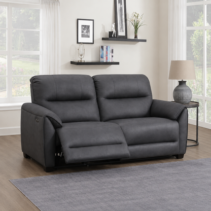 Oslo 2.5 Seater Power Recliner - Dark Grey