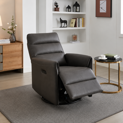 Stockholm Swivel & Glide Chair - Leroy Grey
