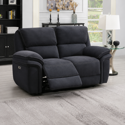 Praque 2 Seater Power Recliner - Bowery Ink