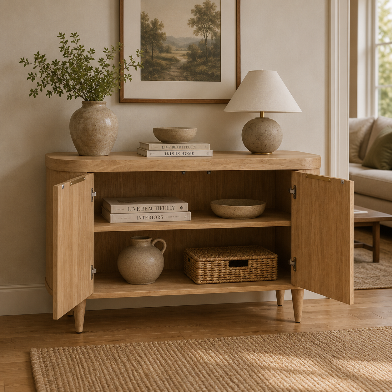 SO- 2 Door Sideboard - Natural
