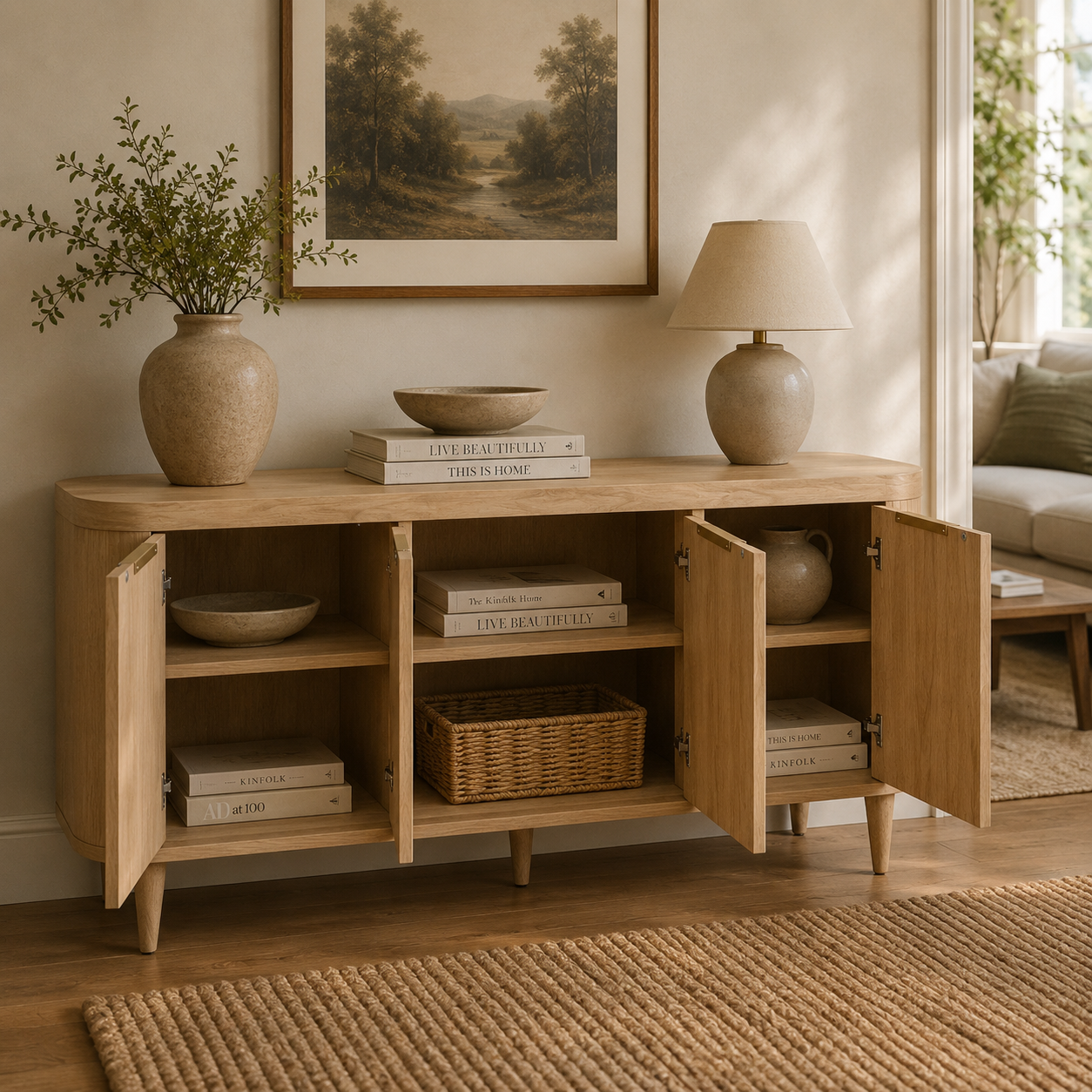 SO- 3 Door Sideboard - Natural