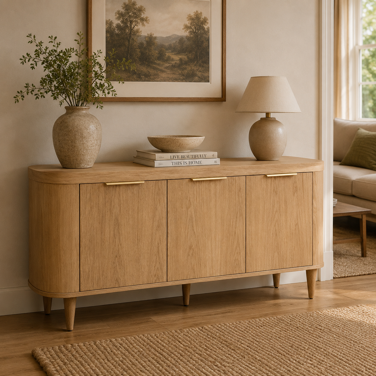 SO- 3 Door Sideboard - Natural