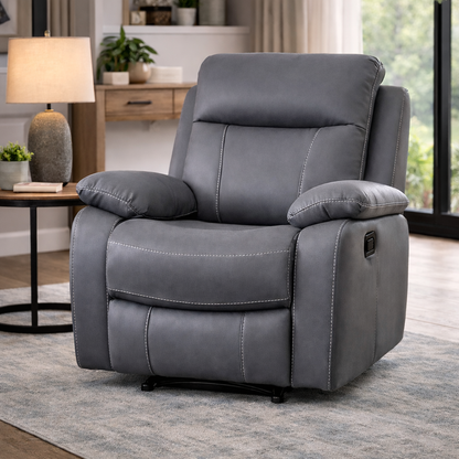 Barnhill 1 Seater Grey Fabric Suite