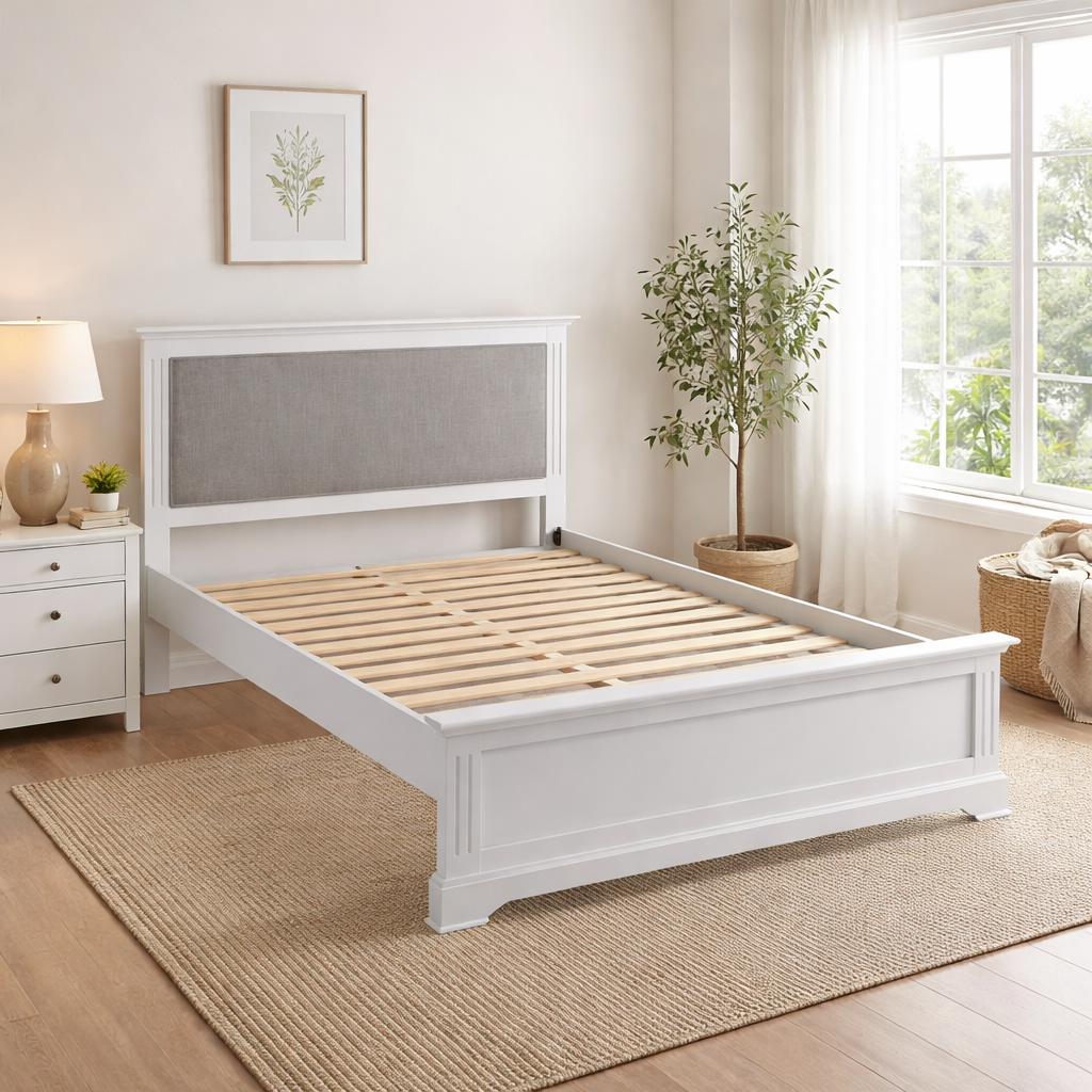 Bia Grey King Size Bed Frame