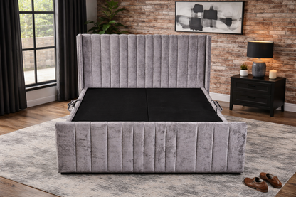 Clara 5ft King Size Storage Bed - Grey
