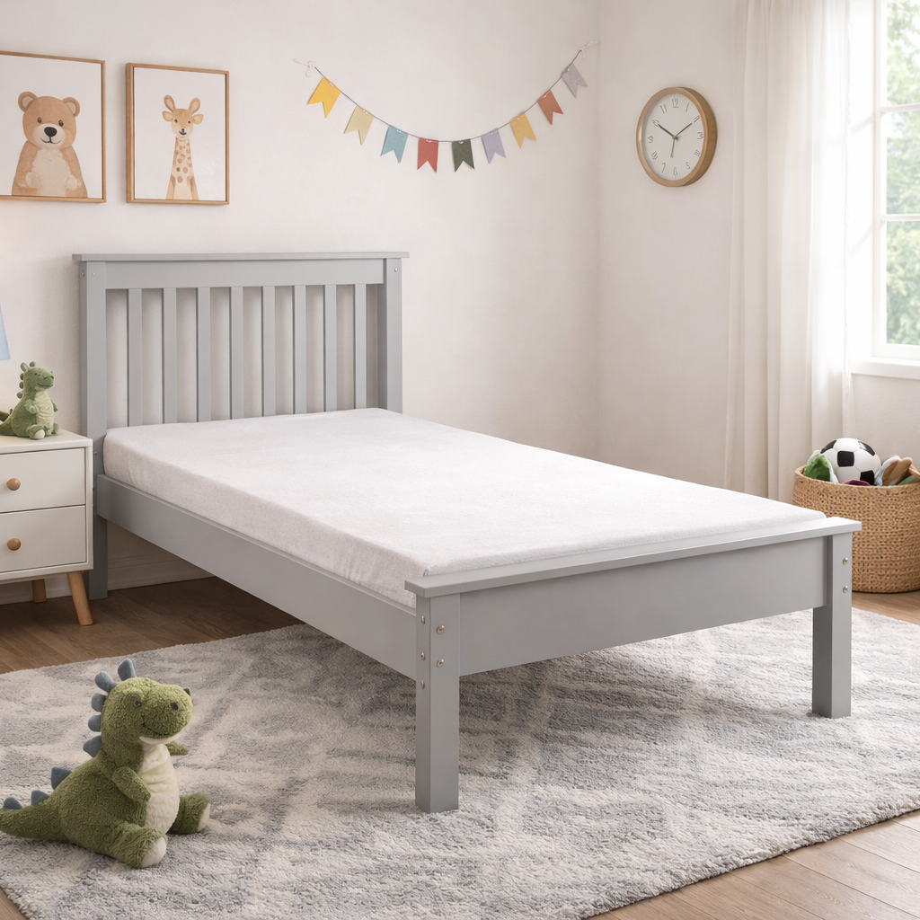 Alfie Single Bed Frame - Grey