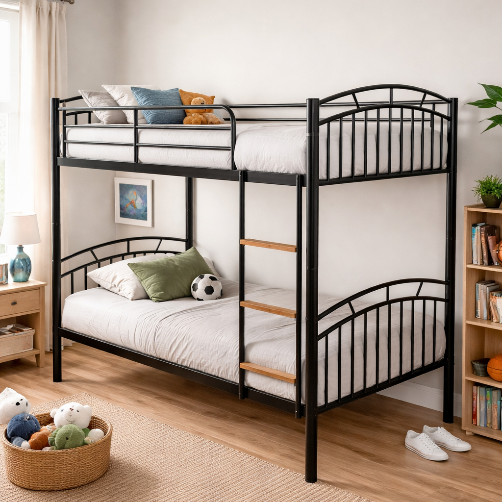 Bailey Metal Bunk Bed - Black
