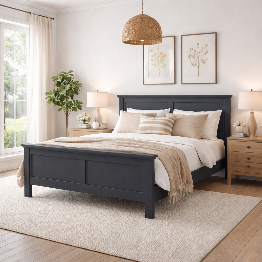 Paris Double Bed - Grey