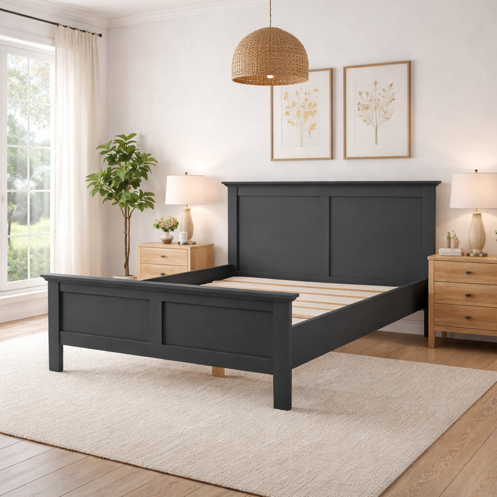 Paris Double Bed - Grey