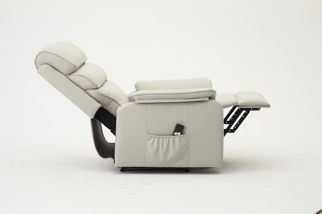 Meadow Electric Lift and Tilt Recliner - Light Grey