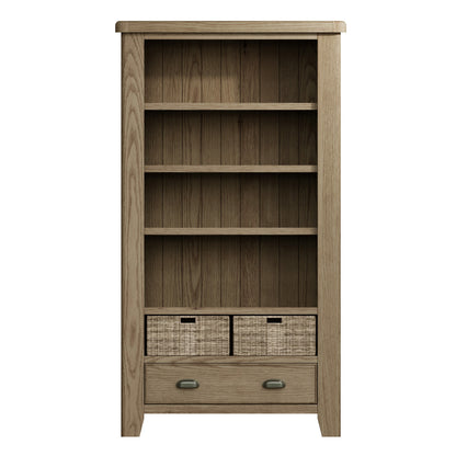 Helios Smoked Oak Large Bookcase