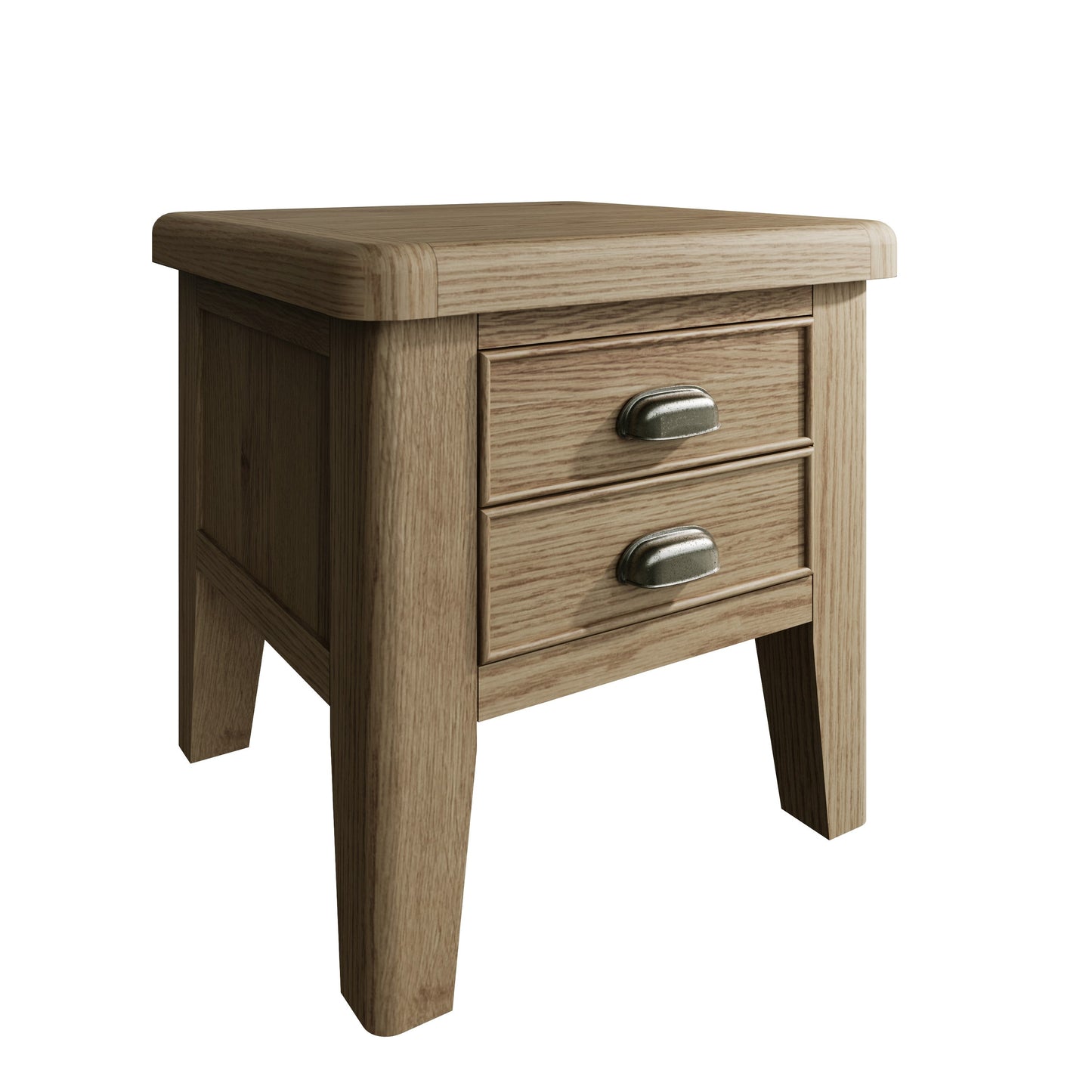 Helios Smoked Oak Lamp Table