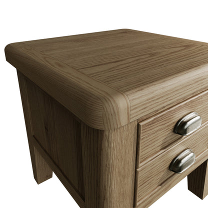 Helios Smoked Oak Lamp Table
