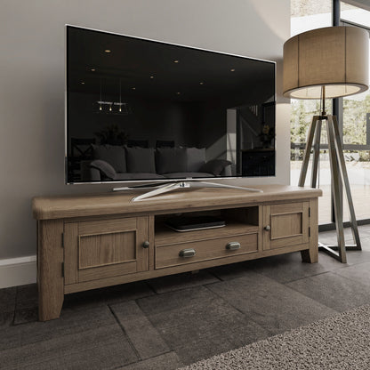 Helios Smoked Oak Extra Large TV Unit